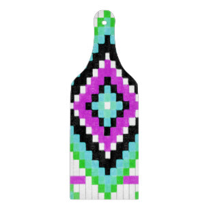 Tribal Purple Glass Cutting Board Paddle