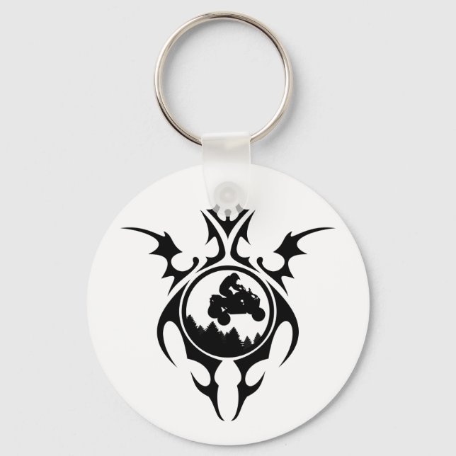 tribal quads key ring (Front)