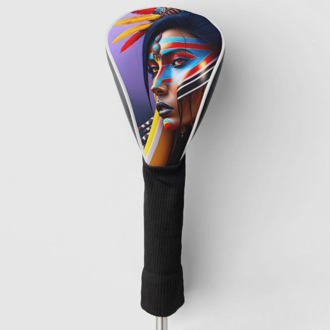 Tribal Queen Golf Head Cover (Front)