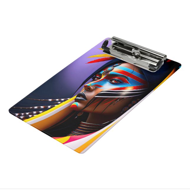 Tribal Queen Mini Clipboard (Angled3)