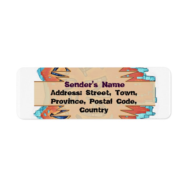 Tribal Return Address Label (Front)