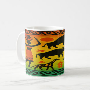 Tribal Rhythm – African Folk Art Mug Design