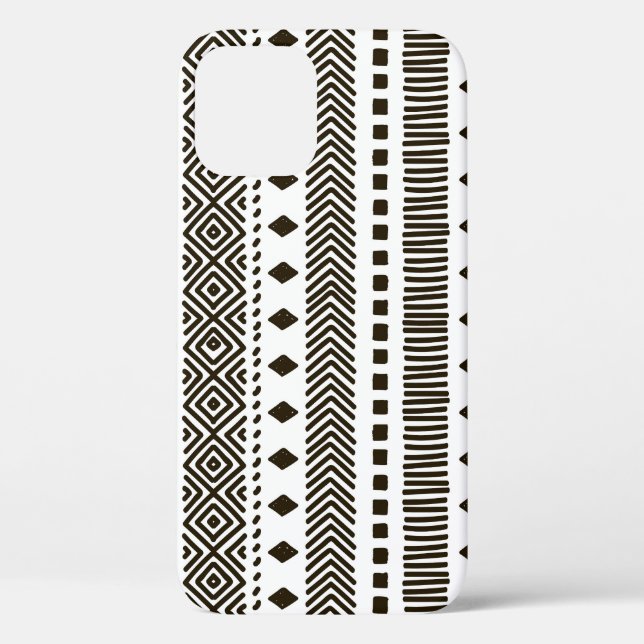 Tribal Rhythms: Ethnic Geometric Patterns Case-Mate iPhone Case (Back)
