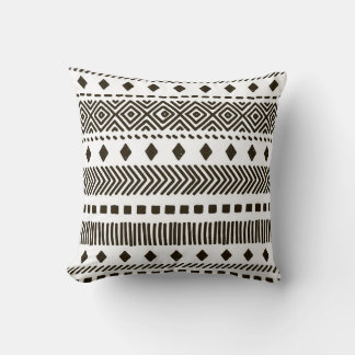 Tribal Rhythms: Ethnic Geometric Patterns Cushion