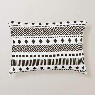 Tribal Rhythms: Ethnic Geometric Patterns Decorative Cushion