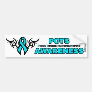 Tribal Ribbon...POTS Bumper Sticker