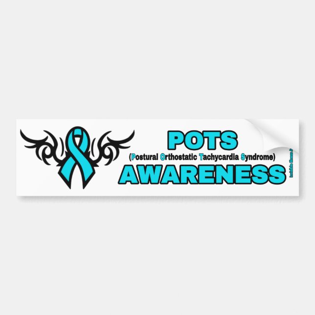 Tribal Ribbon...POTS Bumper Sticker (Front)