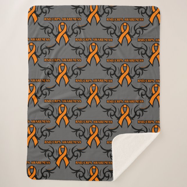 Tribal Ribbon...RSD/CRPS Sherpa Blanket (Front)