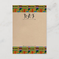 Tribal Safari Party Invite/RSVP Customisable Card