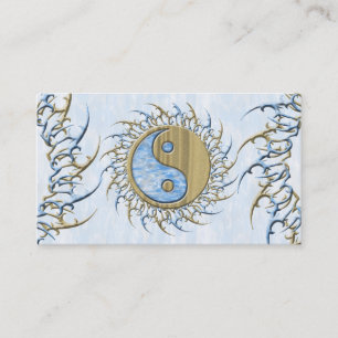 Tribal Sand & Water Yin Yang Business Card