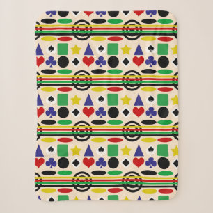 Tribal Scandinavian Nordic Pattern Design  Sherpa Blanket