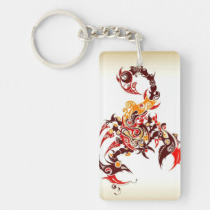Tribal Scorpio Key Ring