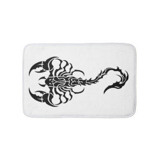 Tribal Scorpion Art Bath Mat