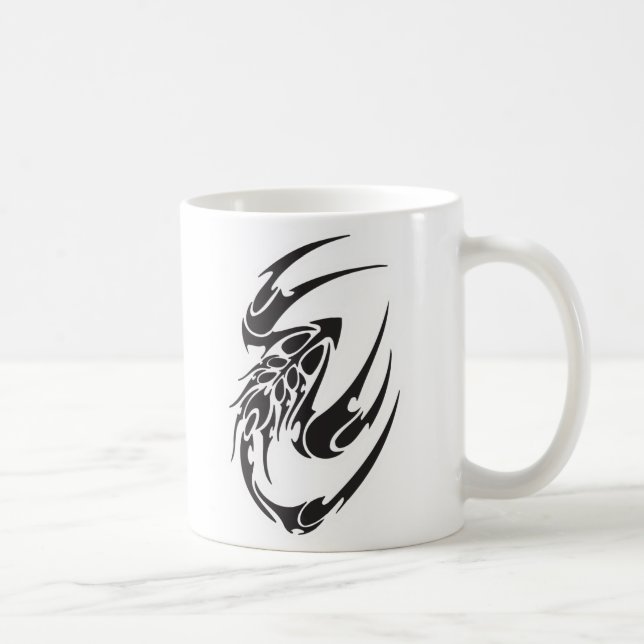 Tribal Scorpion Tattoo Design Coffee Mug (Right)