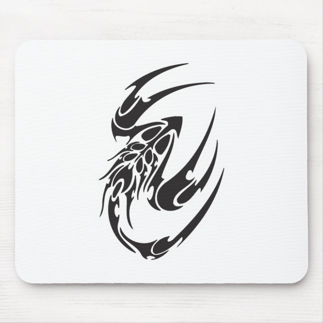 Tribal Scorpion Tattoo Design Mouse Pad (Front)