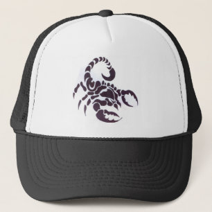 Tribal scorpion trucker hat