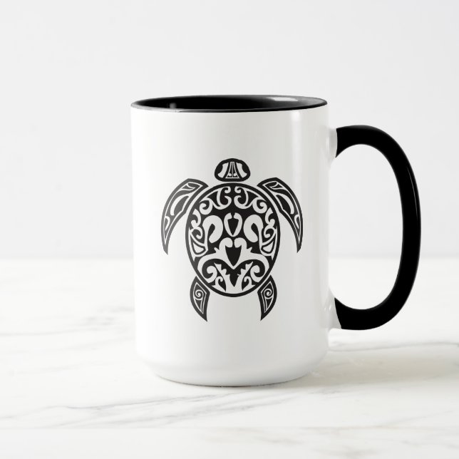 Tribal Sea Turtle Mug (Right)
