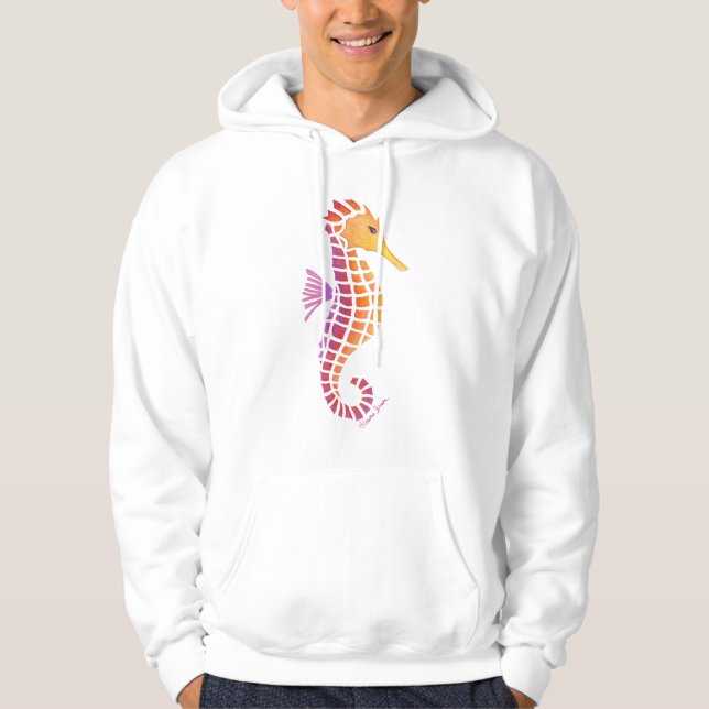 Tribal Seahorse Hoodie (Front)