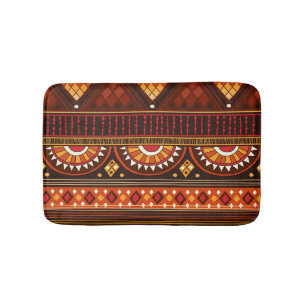 Tribal seamless design for various uses. bath mat