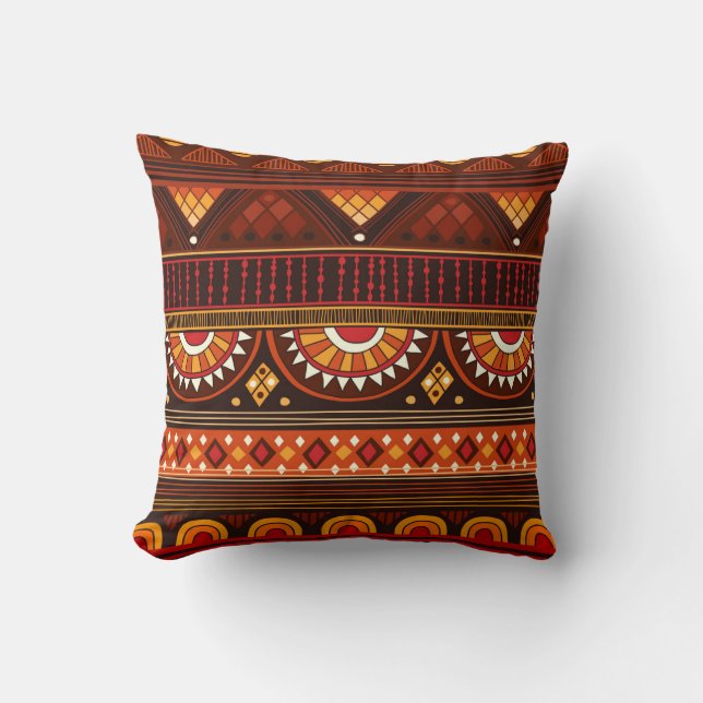 Tribal seamless design for various uses. cushion (Front)