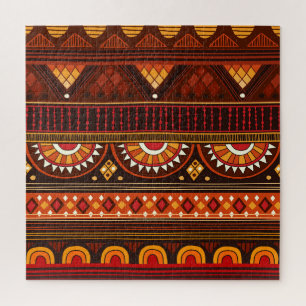 Tribal seamless design for various uses. jigsaw puzzle