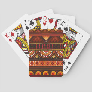 Tribal seamless design for various uses. playing cards