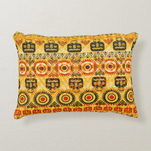 Tribal seamless pattern decorative cushion