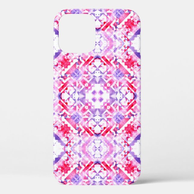 Tribal seamless pattern. Hand-painted grunge water Case-Mate iPhone Case (Back)