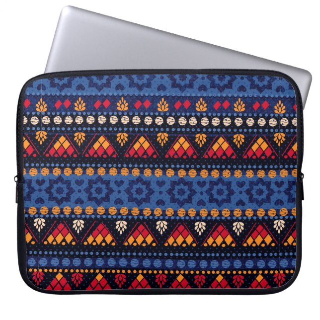 Tribal seamless pattern. laptop sleeve (Front)