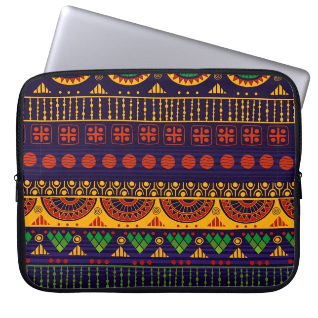 Tribal seamless pattern.  laptop sleeve (Front)