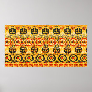 Tribal seamless pattern poster