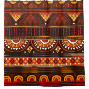 Tribal seamless pattern. shower curtain