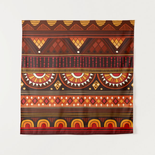 Tribal seamless pattern.  tapestry (Front)