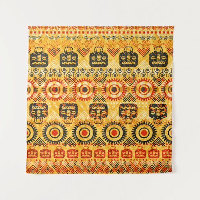 Tribal seamless pattern tapestry (Front)