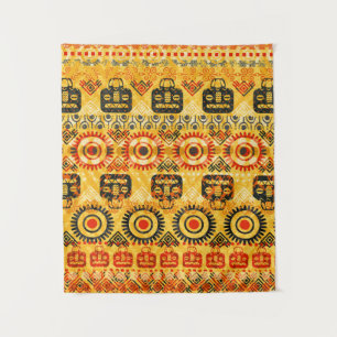 Tribal seamless pattern tapestry