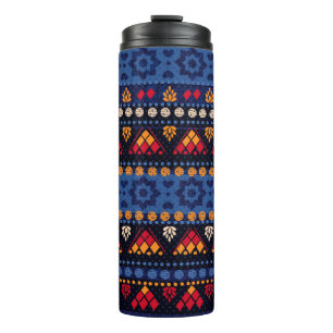 Tribal seamless pattern. thermal tumbler