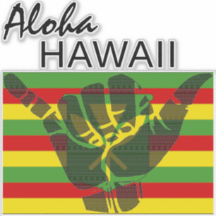 TRIBAL SHAKA (HANG LOOSE) ALOHA HAWAII KANAKA BG