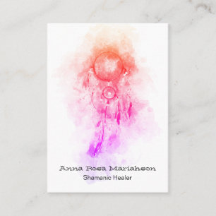 *~* Tribal Shamanic . Dream Catcher Sacred Shaman Business Card
