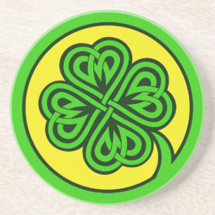Tribal Shamrock coaster