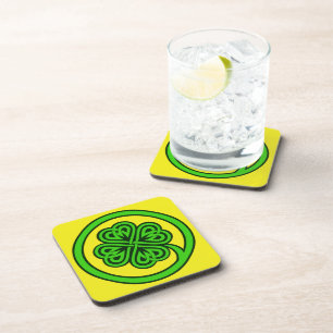Tribal Shamrock coasters