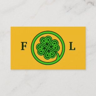Tribal Shamrock custom business cards