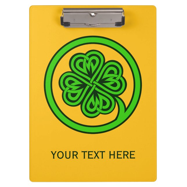 Tribal Shamrock custom clipboard (Front)
