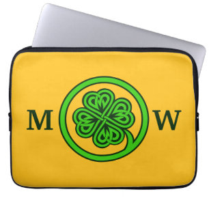 Tribal Shamrock custom laptop sleeves