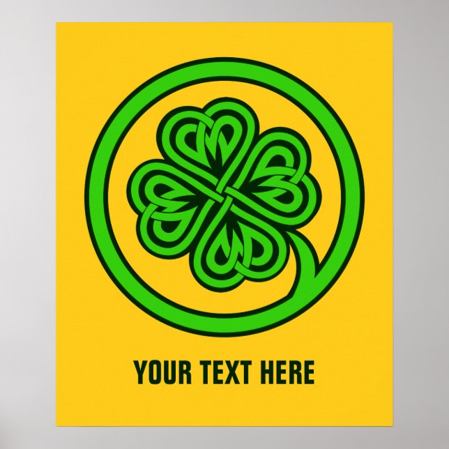 Tribal Shamrock custom poster (Front)