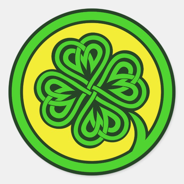Tribal Shamrock stickers (Front)