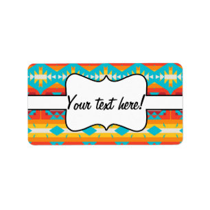 Tribal shapes rows label