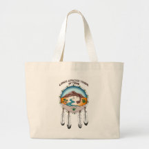Tribal Shield Jumbo Shopping Bag