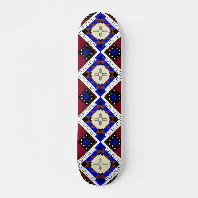 Tribal Skateboard, Happiness, Native American Zia Skateboard (Front)