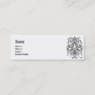 Tribal - Skinny Mini Business Card