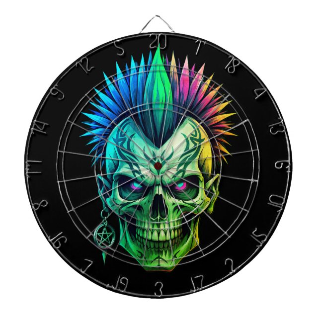 Tribal Skull Dartboard (Front)